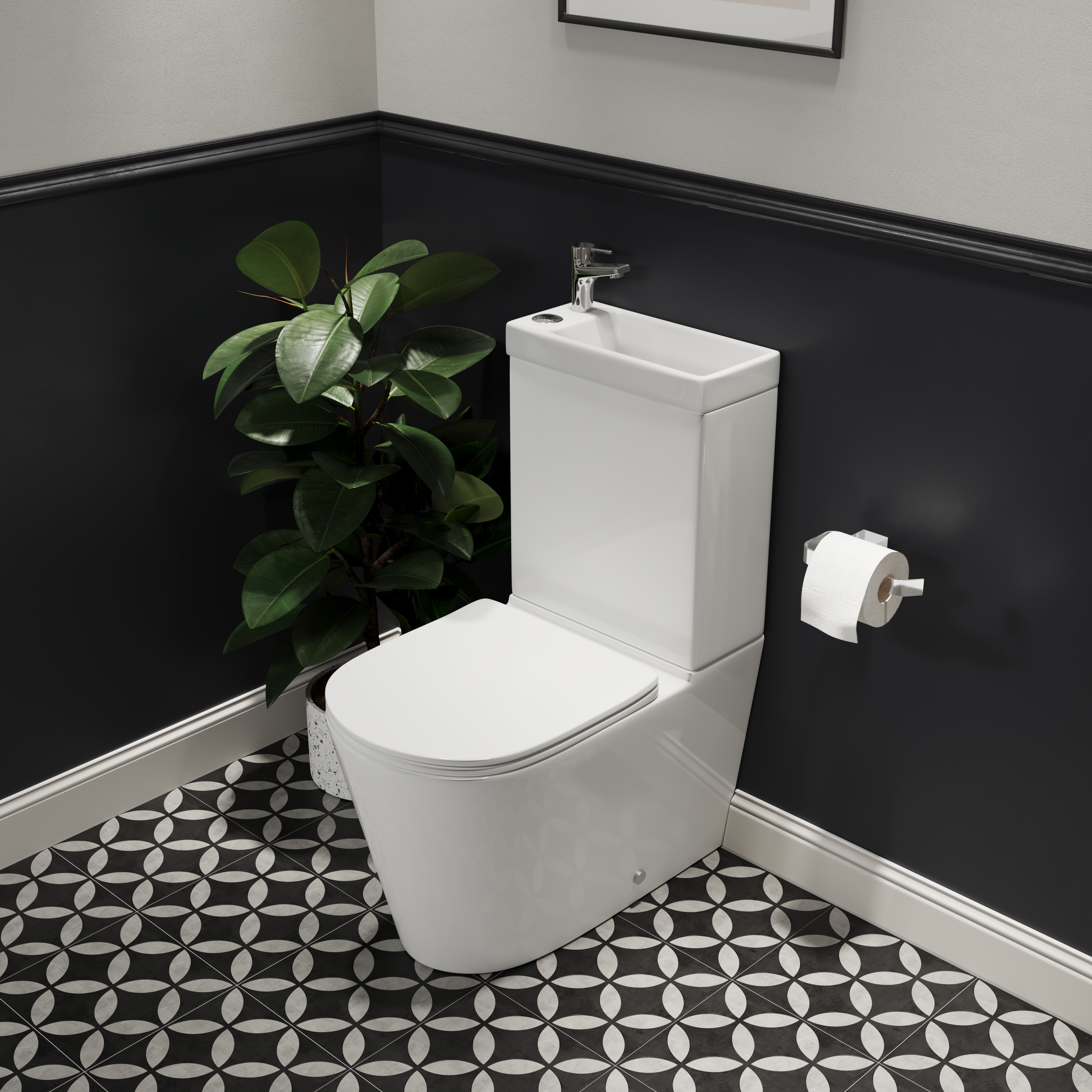 2 in 1 Toilet & Basins