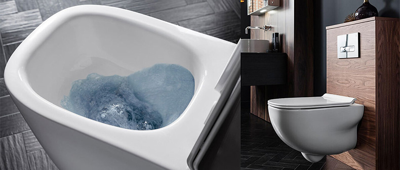 Rimless toilet discount