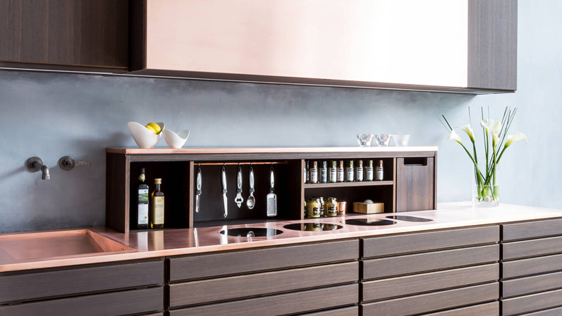 Grey and rose gold kitchen appliances hotsell