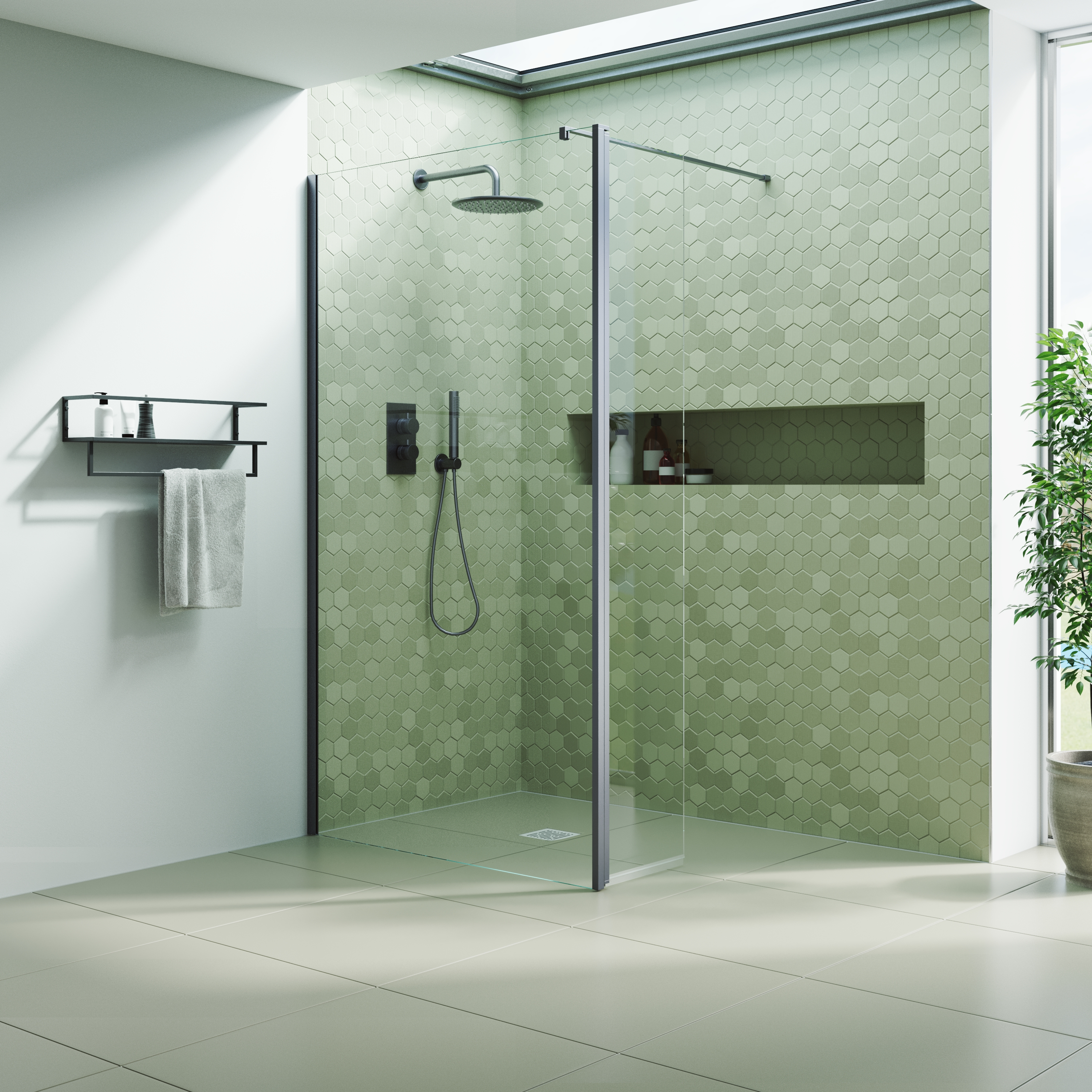 Glass Panel Shower Enclosure 